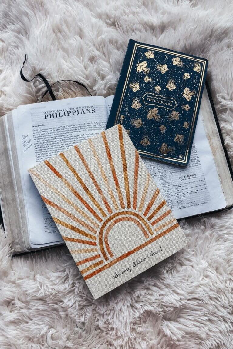 bible open and sunshine journal, illuminated scripture journal