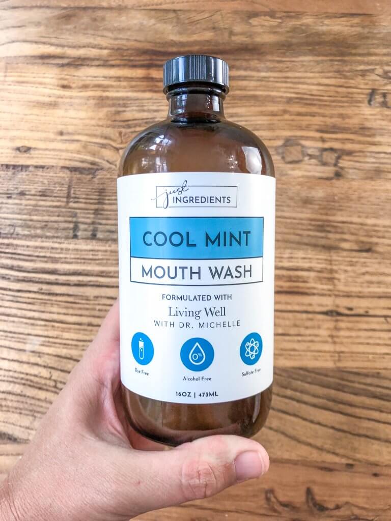 Just Ingredients Cool Mint Mouth Wash
