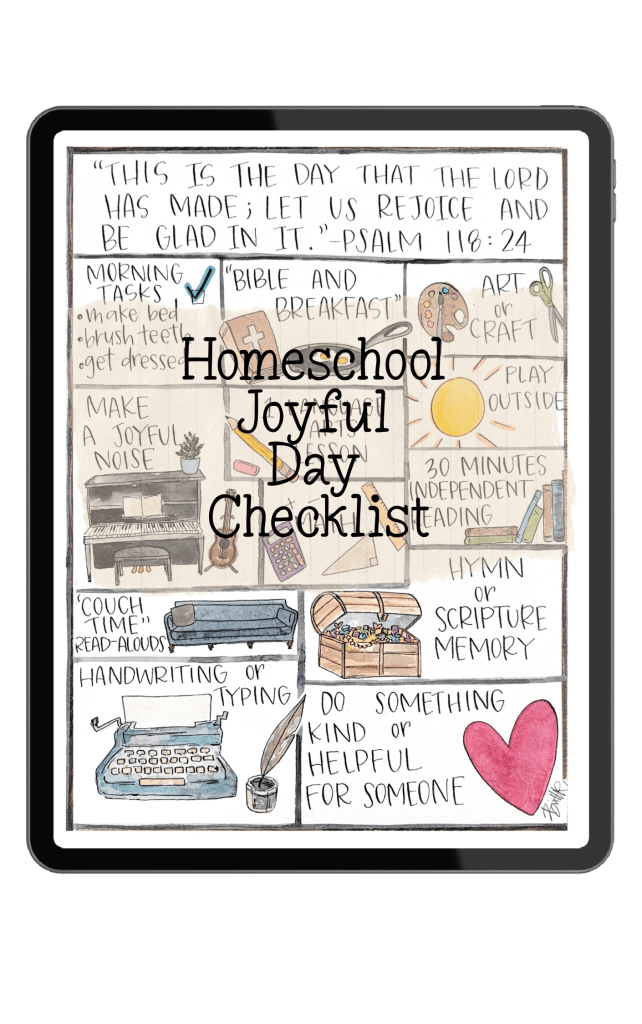Homeschool Day Checklist