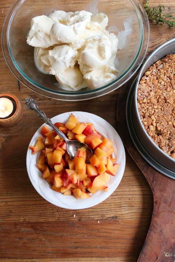Peach Ice Cream Cake Ingredients